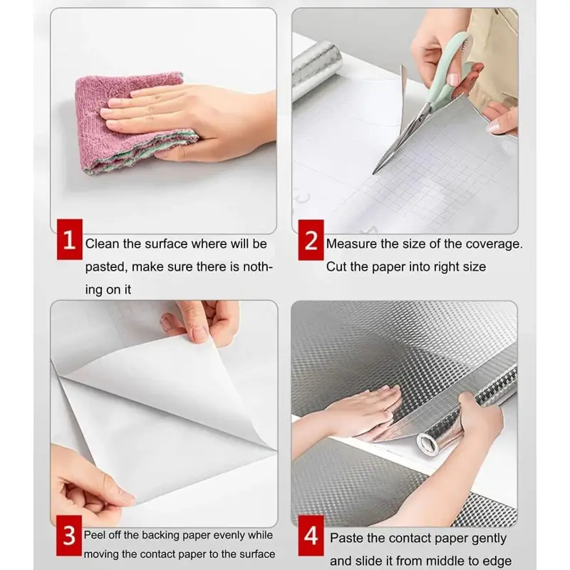 🔥 Hot Sale Promotion 49% OFF🎁Kitchen Wallpaper Oil Proof Sticker Aluminum Foil Backsplash Self