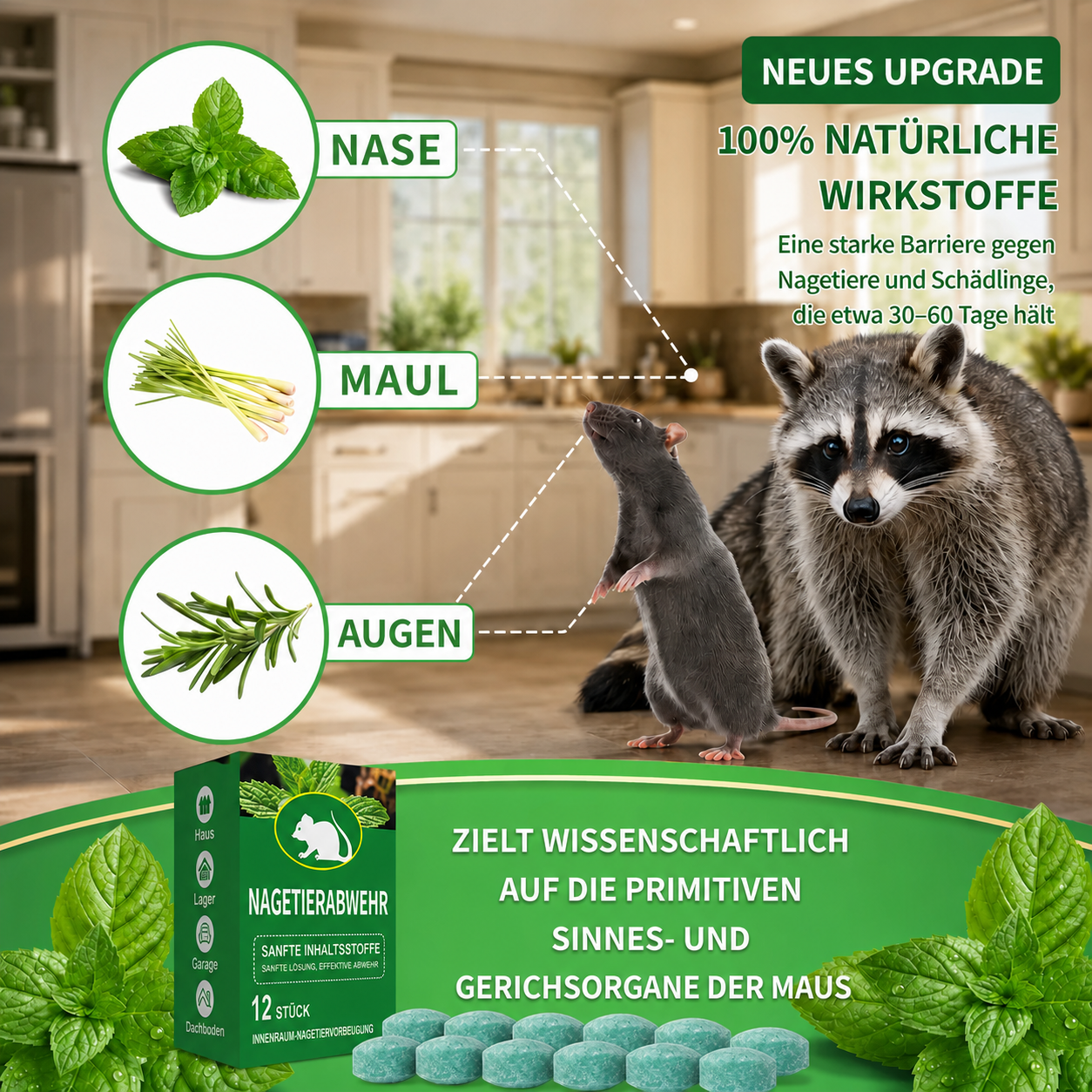 🔥Heute 50%sparen!🔥Beliebte Pfefferminz-Abwehr mit intensivem Duft – einfach und schnell anzuwenden.
