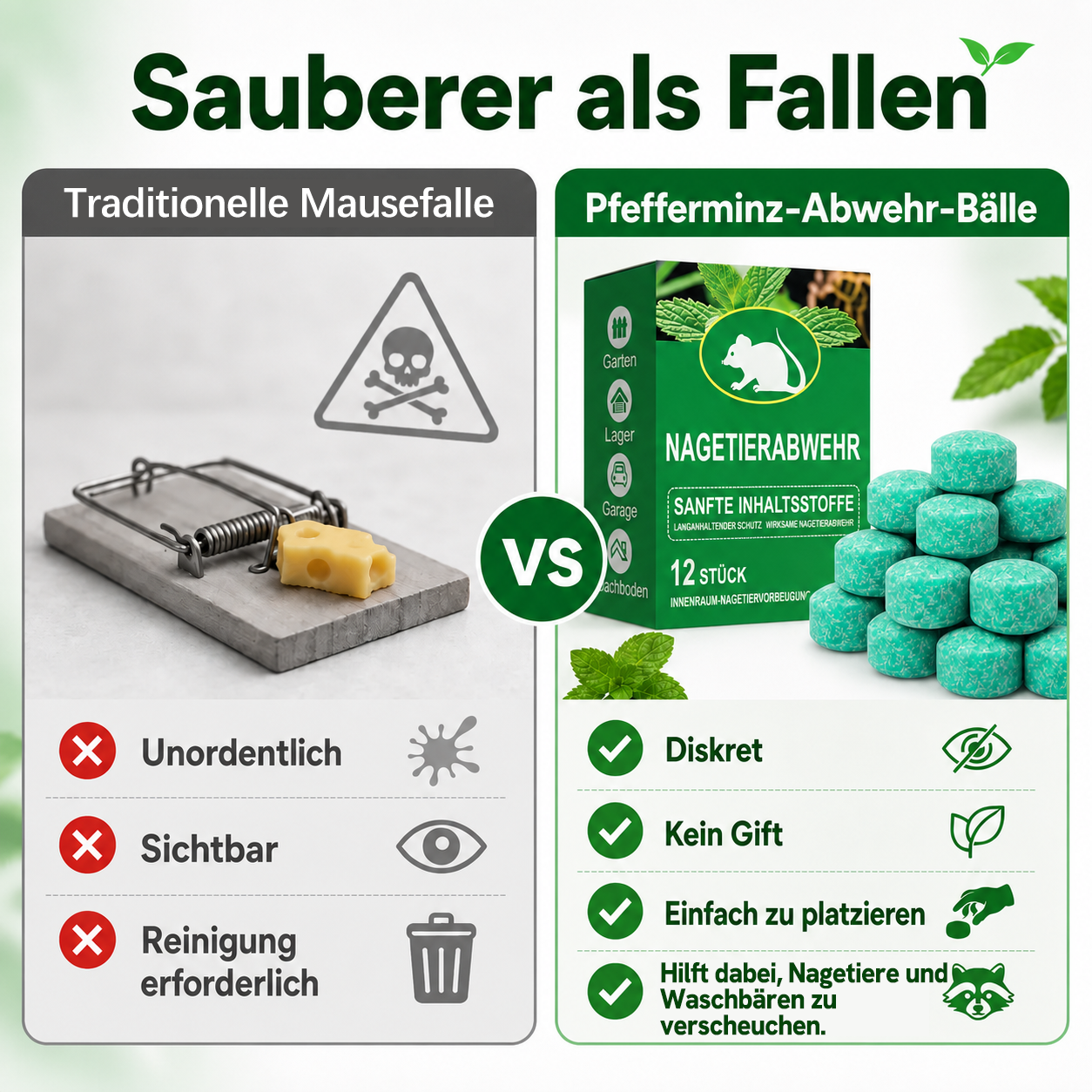 🔥Heute 50%sparen!🔥Beliebte Pfefferminz-Abwehr mit intensivem Duft – einfach und schnell anzuwenden.