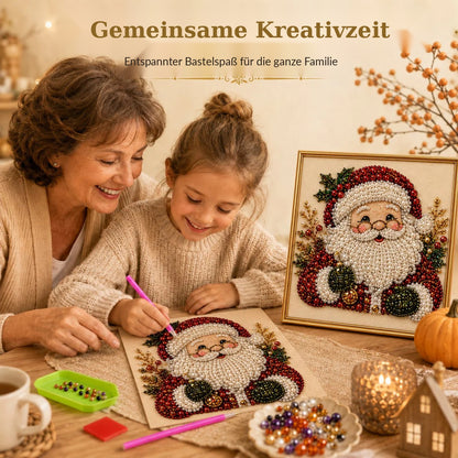 🧘Entspannend & Anfängerfreundlich - 🎨💎DIY-Weihnachts-Diamantmalerei-Set mit Rahmen