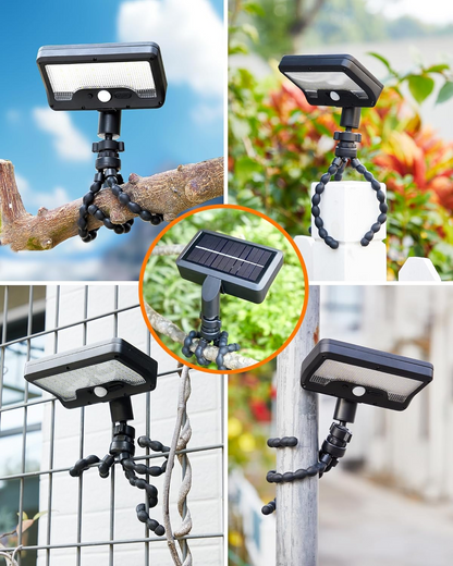 💡Last Day 70% OFF🔥Motion sensor outdoor light strip flexible octopus tripod