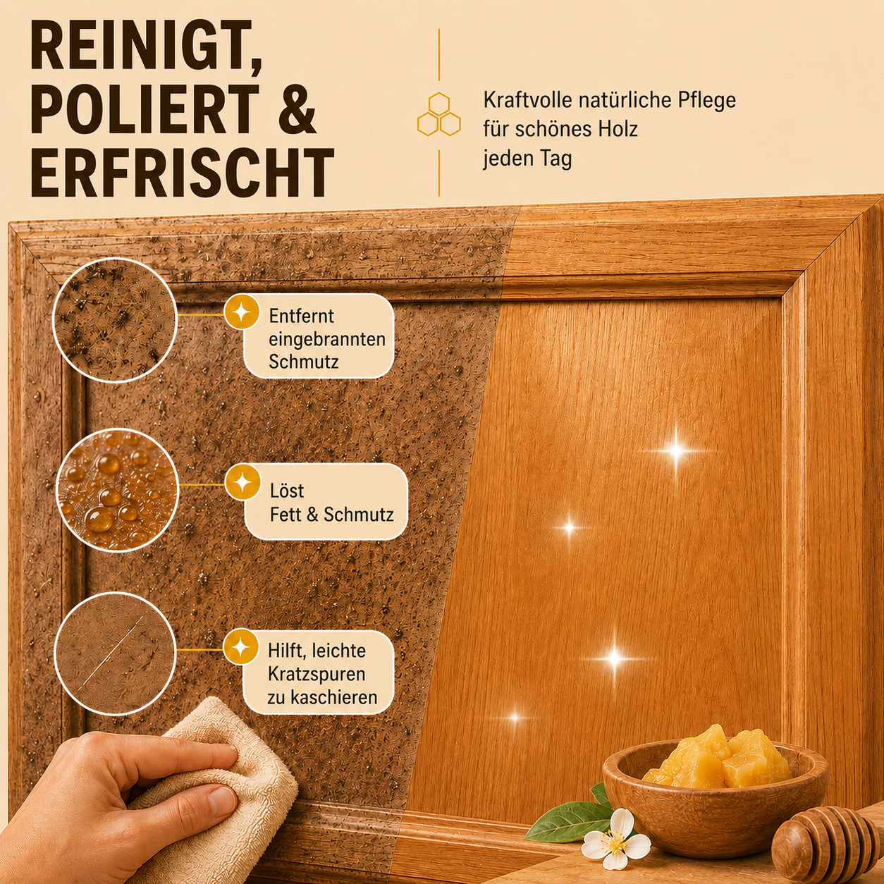 🐝Letzter Aktionstag:49%Rabatt🔥Bienenwachs-Pflegespray für Holz