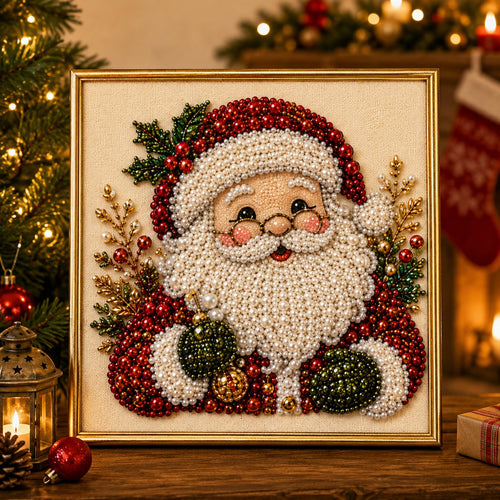 🧘Entspannend & Anfängerfreundlich - 🎨💎DIY-Weihnachts-Diamantmalerei-Set mit Rahmen