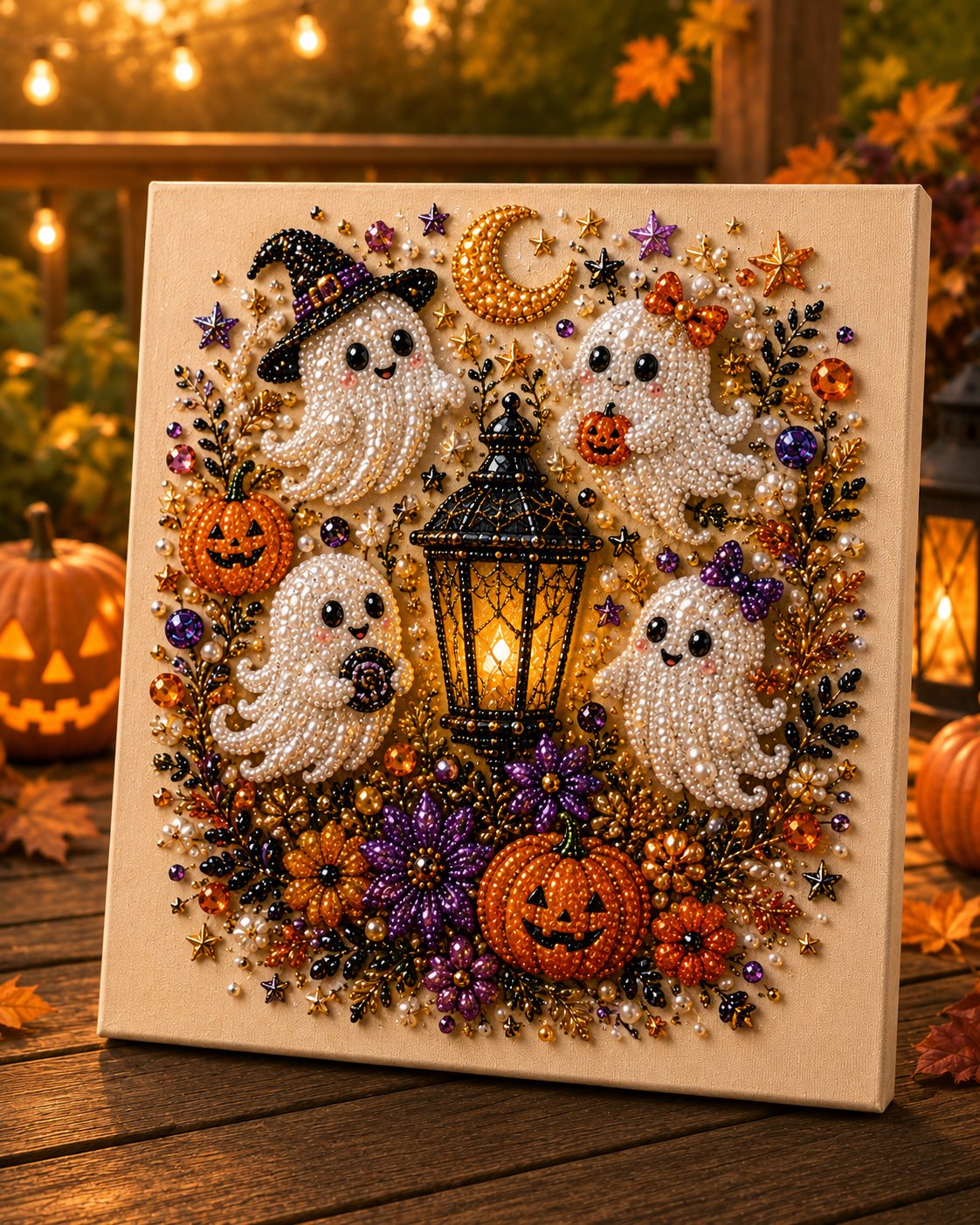 💥 Letzter Tag: 49 % Rabatt – 👻✨ Halloween-Perlenkunst-Bastelset – Verwandle kleine Perlen in gruselig-süße Magie