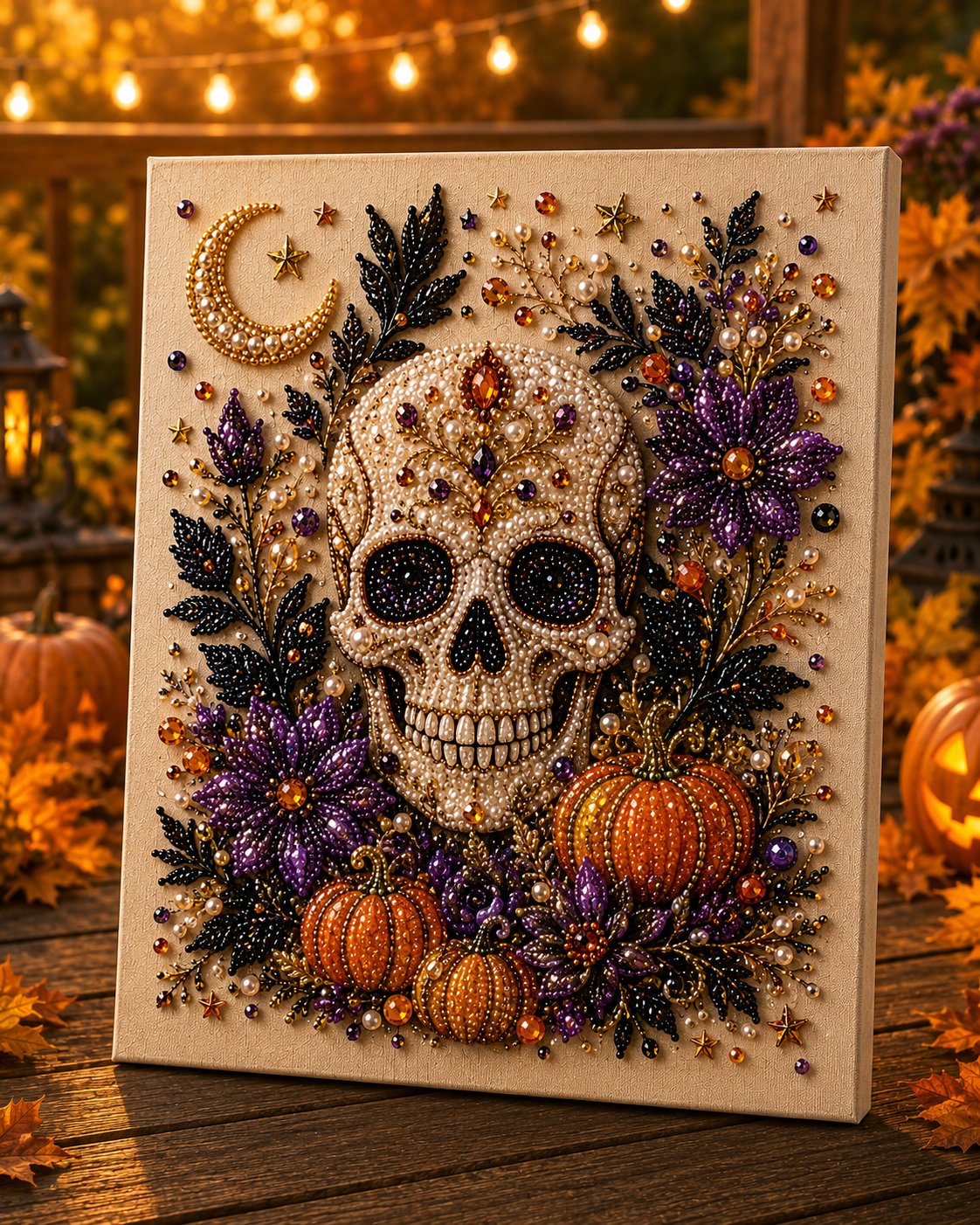 💥 Letzter Tag: 49 % Rabatt – 👻✨ Halloween-Perlenkunst-Bastelset – Verwandle kleine Perlen in gruselig-süße Magie