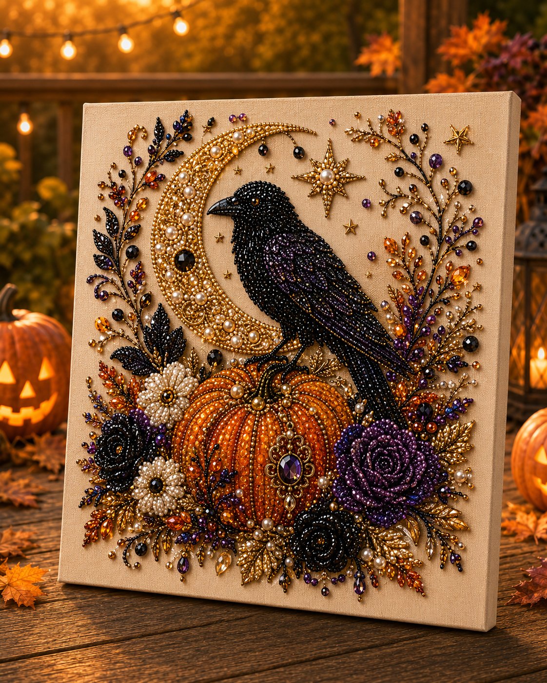 💥 Letzter Tag: 49 % Rabatt – 👻✨ Halloween-Perlenkunst-Bastelset – Verwandle kleine Perlen in gruselig-süße Magie