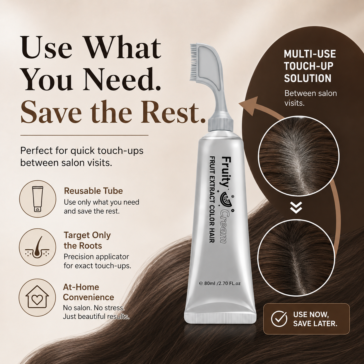 15-Minute Gray Root Touch-Up Comb🛒