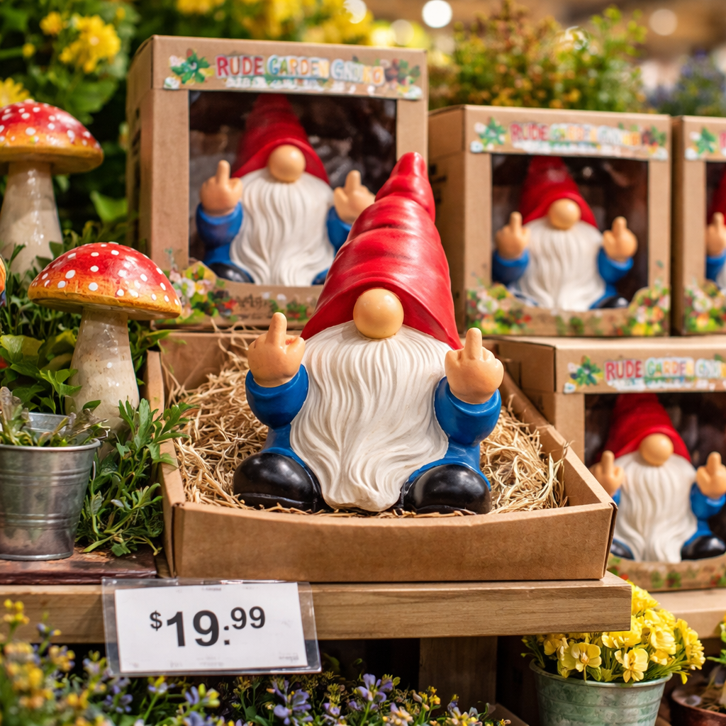 🔥Last Day 70% OFF🔥Middle Finger Gnome Statue