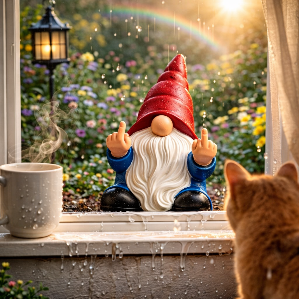 🔥Last Day 70% OFF🔥Middle Finger Gnome Statue