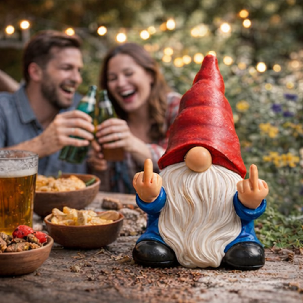 🔥Last Day 70% OFF🔥Middle Finger Gnome Statue