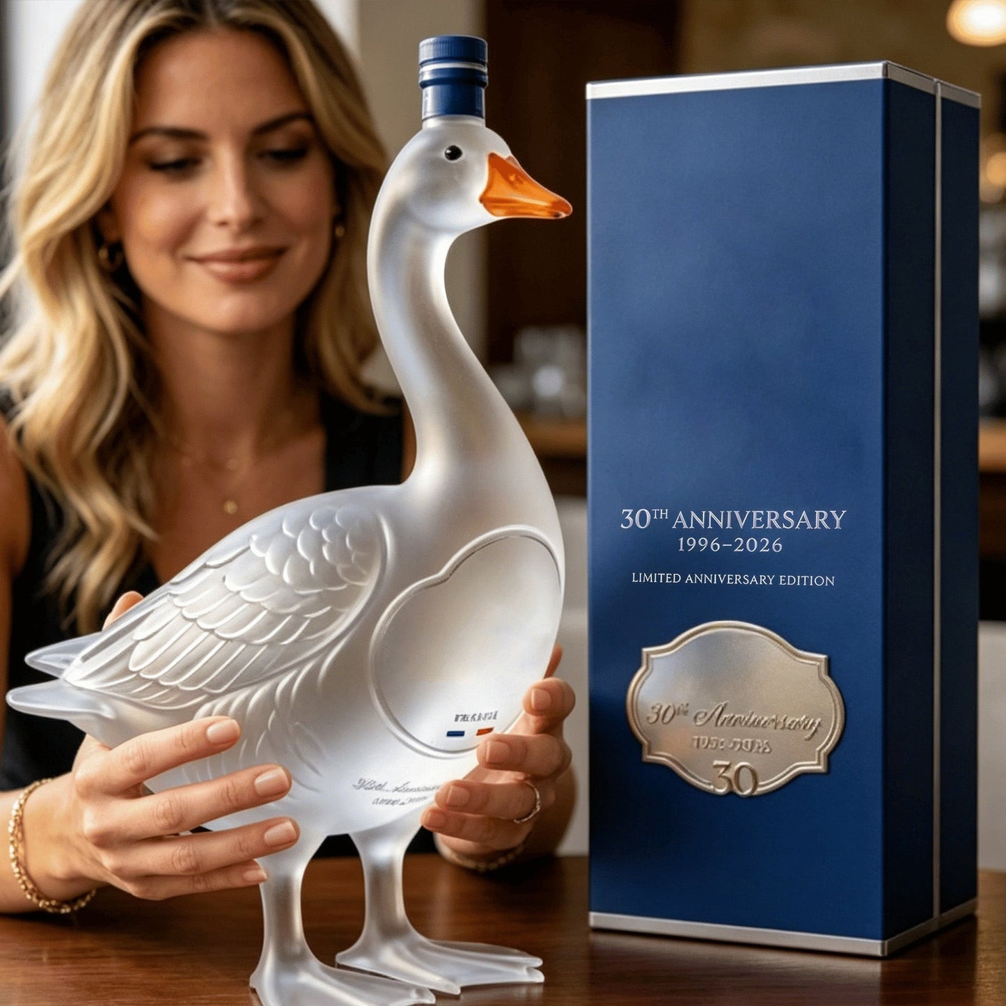 🪿50% OFF Father’s Day Gift 🎁Glass Craft Anniversary 3D Sculpted Vodka Bottle